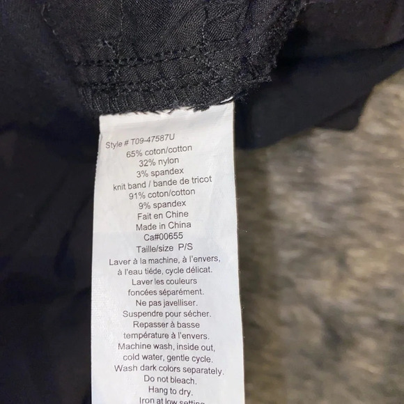 Thyme  maternity black cargo shorts Sz S - Picture 9 of 10